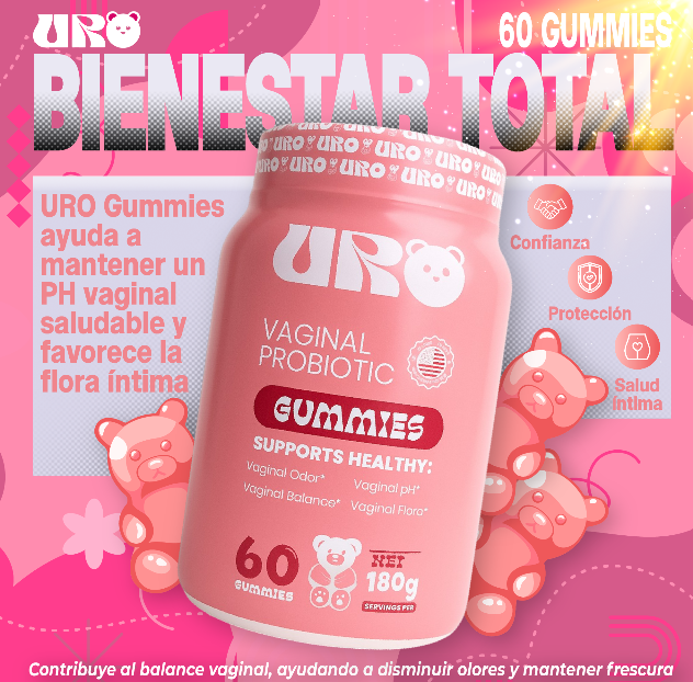 Gomitas URO - Bienestar Íntimo y Balance de PH (60 Gomitas)